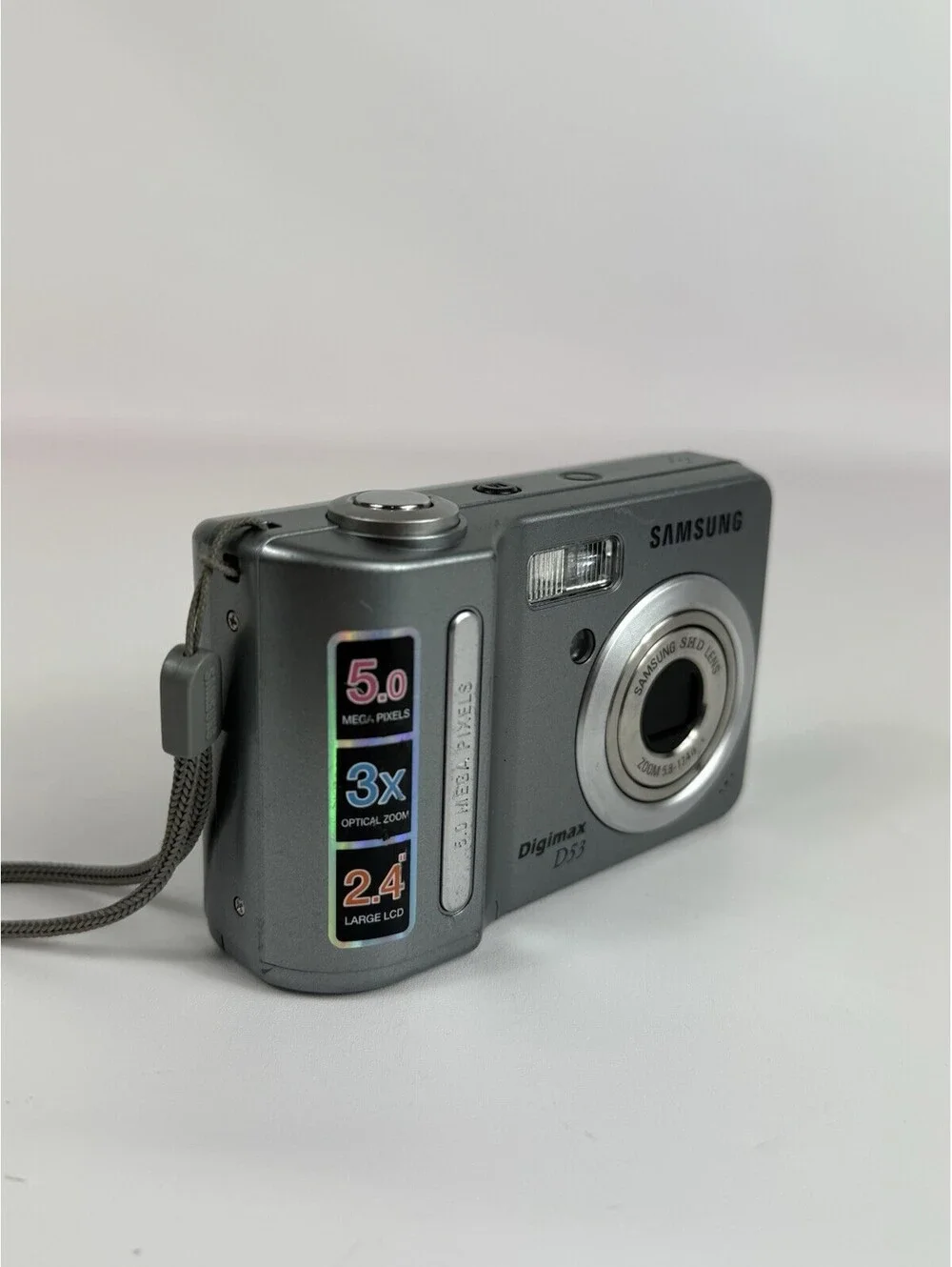 Samsung Digimax D53 5.0 Megapixels Digital Camera Parts Or Repair Only